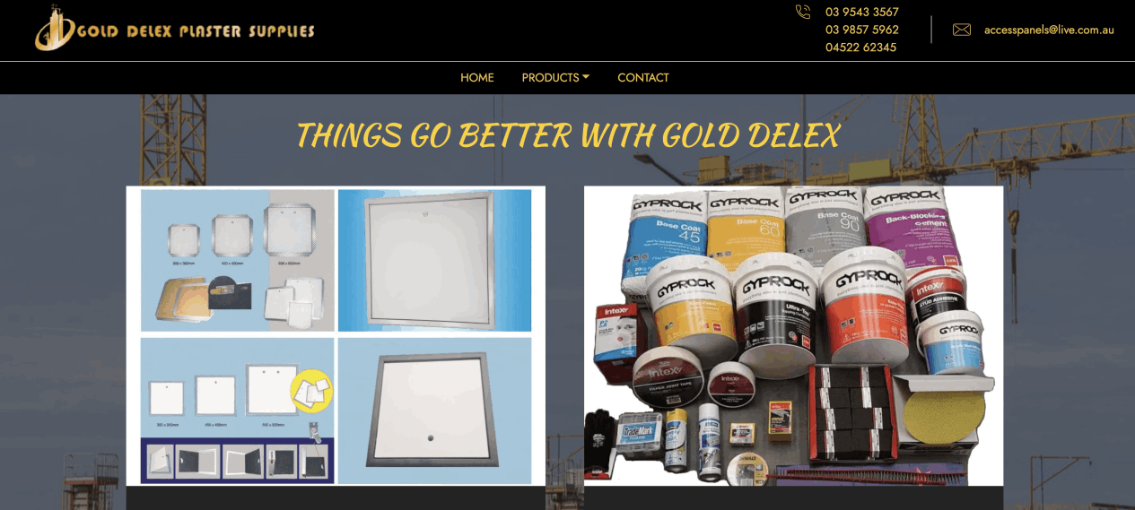 墨风工作室-建筑材料/建筑设计案例-墨尔本GoldDelex网站